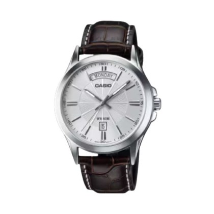 Casio General MTP-1381L-7AV Brown Leather Band Men Watch